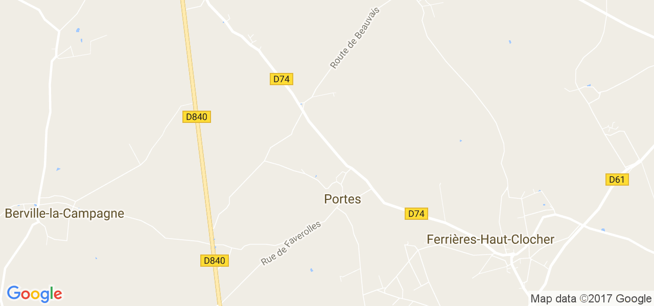 map de la ville de Portes