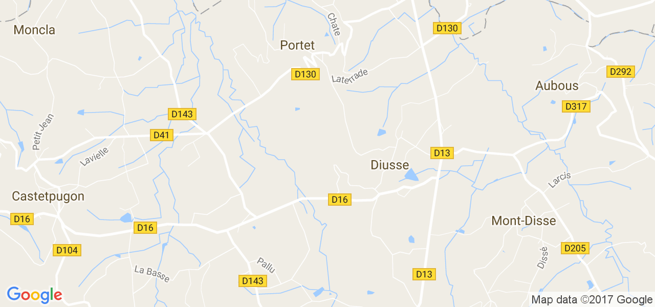 map de la ville de Portet