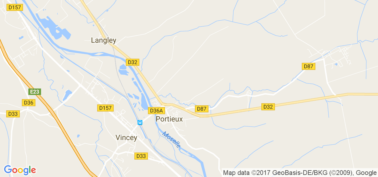 map de la ville de Portieux