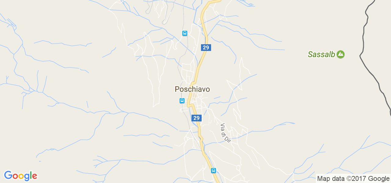 map de la ville de Poschiavo