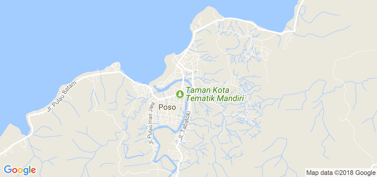 map of the city of Poso