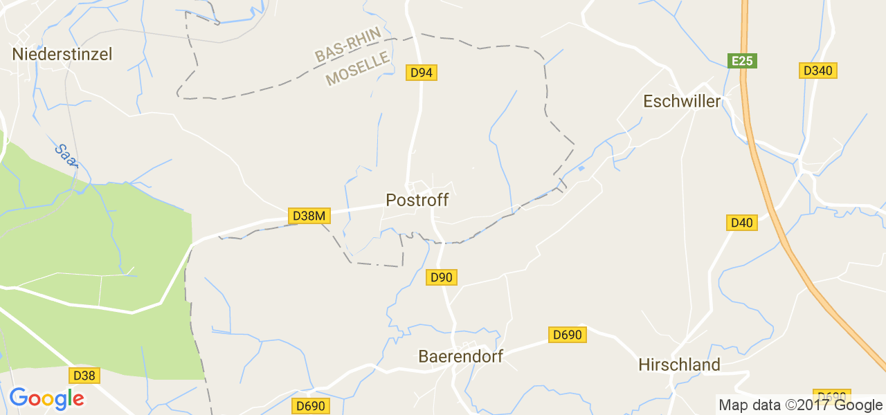 map de la ville de Postroff