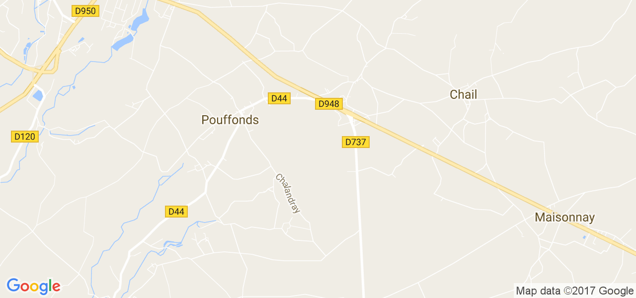 map de la ville de Pouffonds