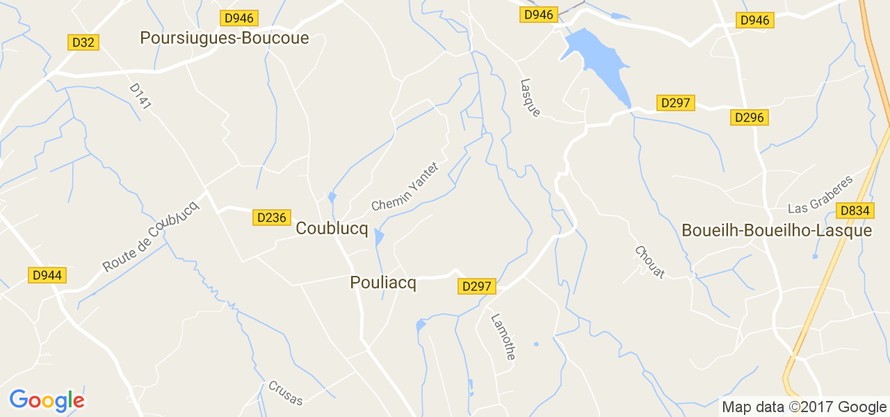 map de la ville de Pouliacq