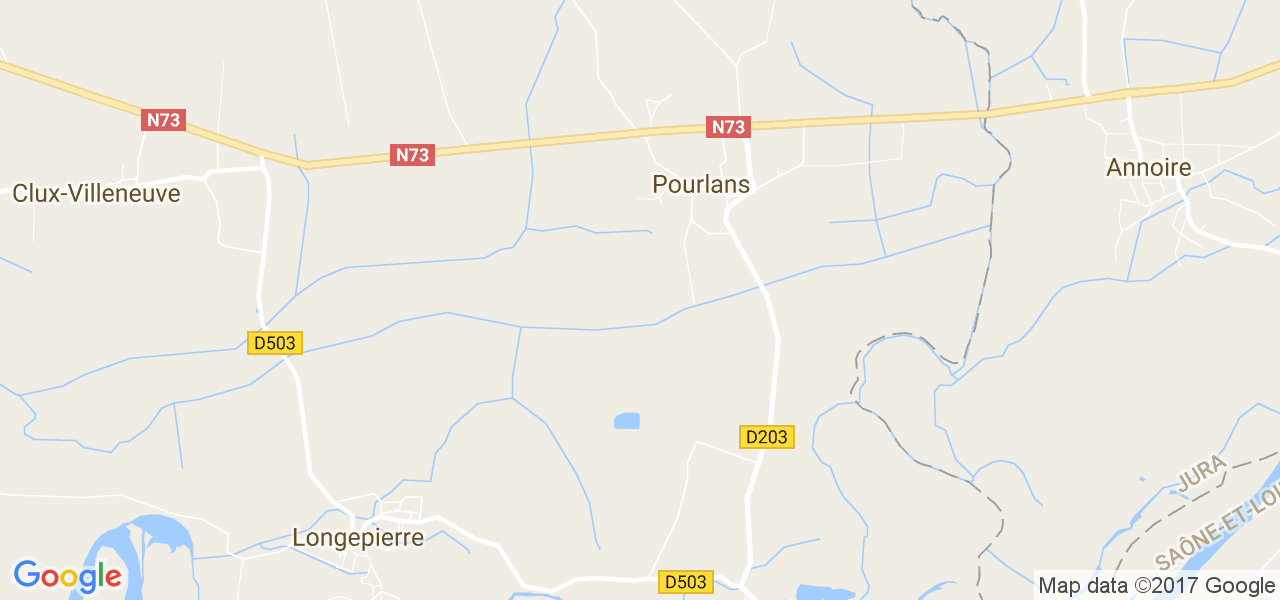 map de la ville de Pourlans