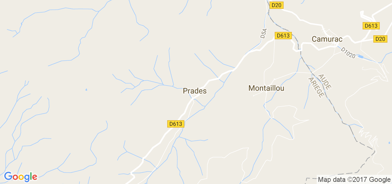 map de la ville de Prades