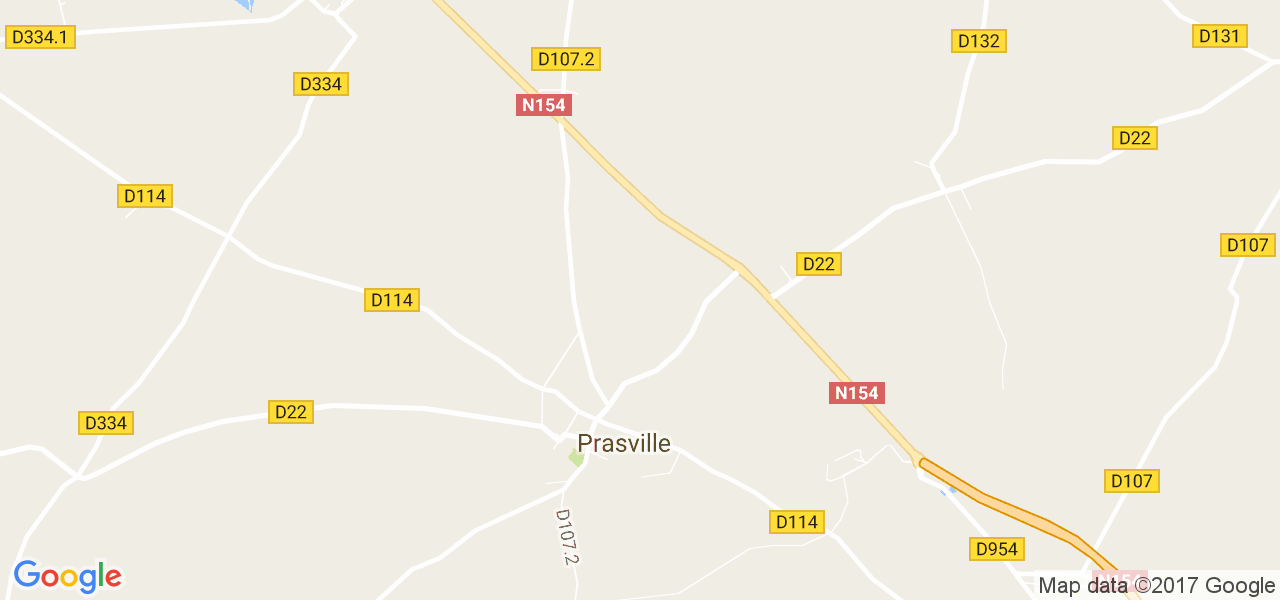 map de la ville de Prasville