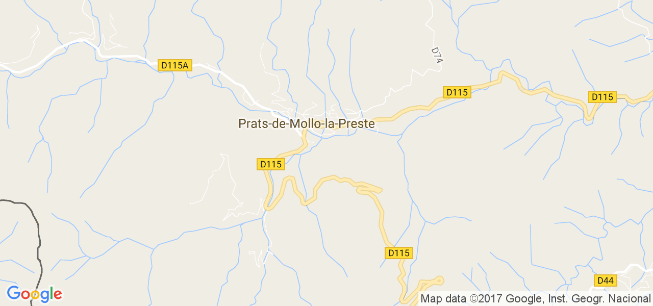 map de la ville de Prats-de-Mollo-la-Preste