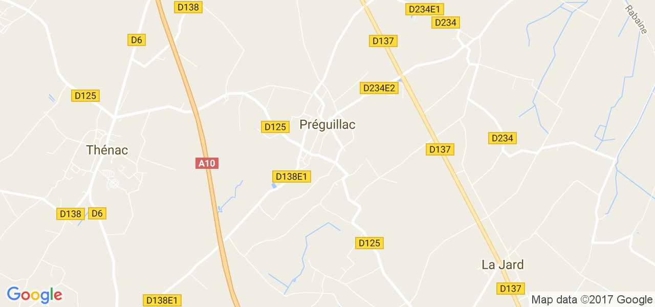 map de la ville de Préguillac