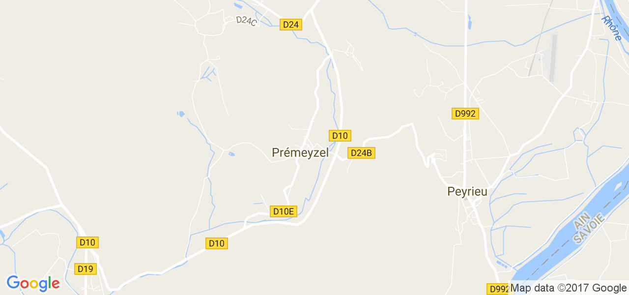 map de la ville de Prémeyzel