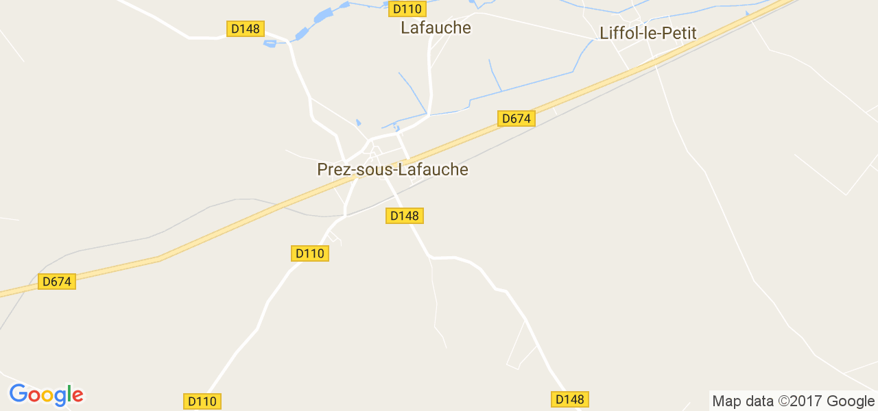 map de la ville de Prez-sous-Lafauche