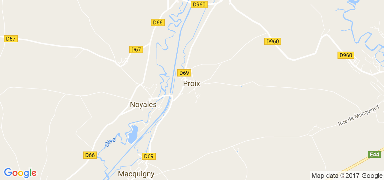 map de la ville de Proix