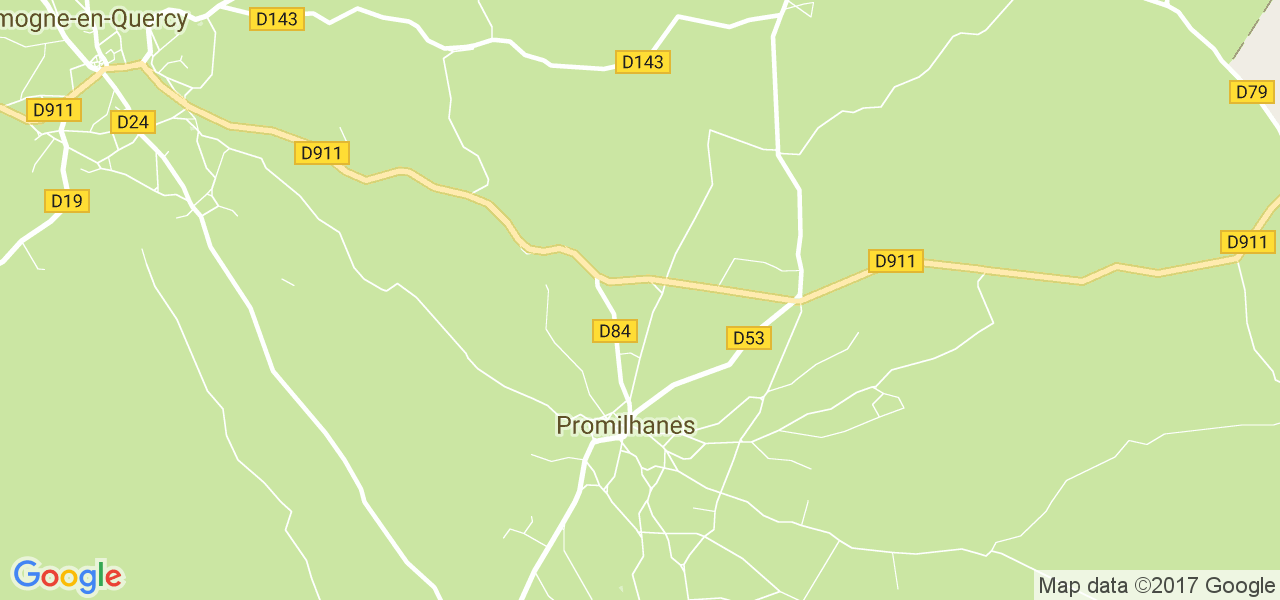 map de la ville de Promilhanes