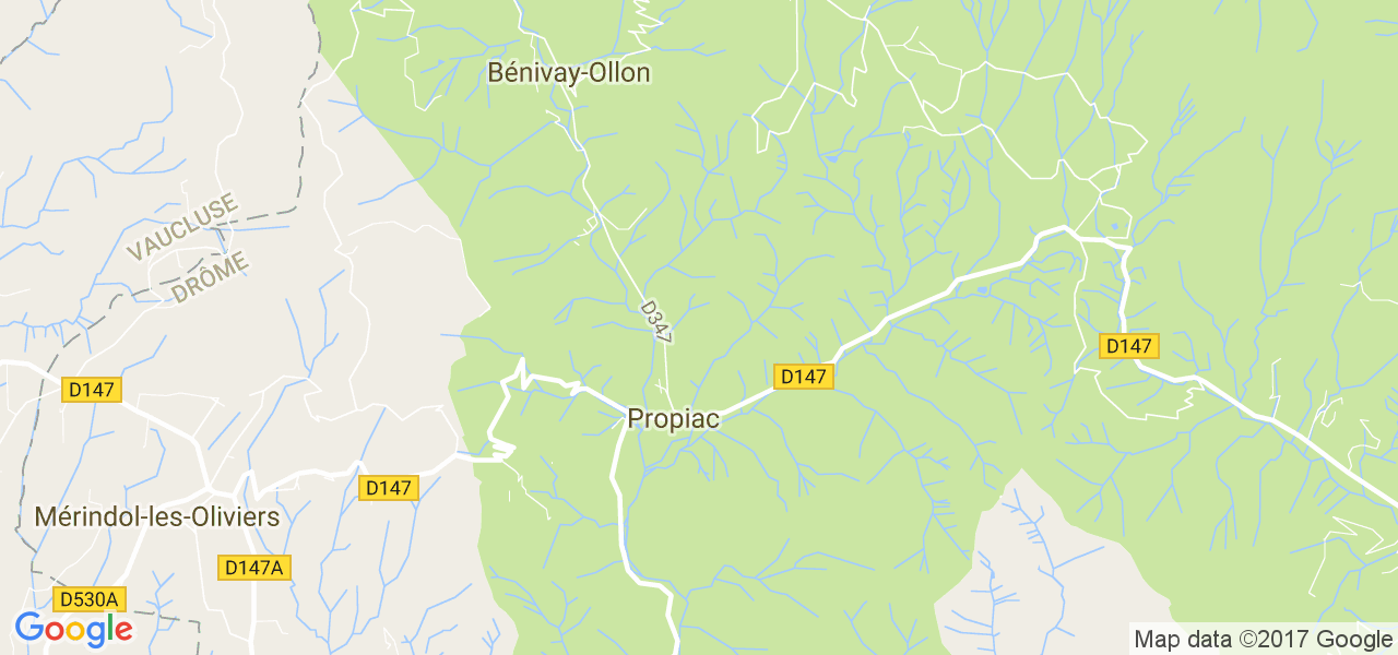 map de la ville de Propiac