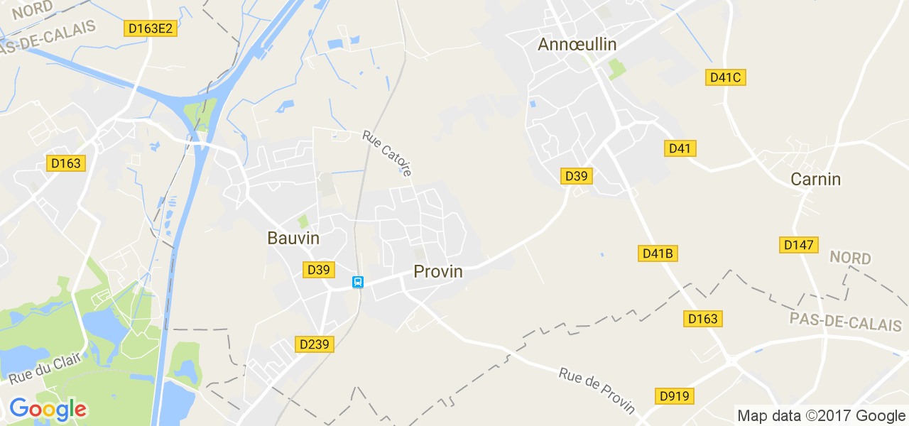map de la ville de Provin