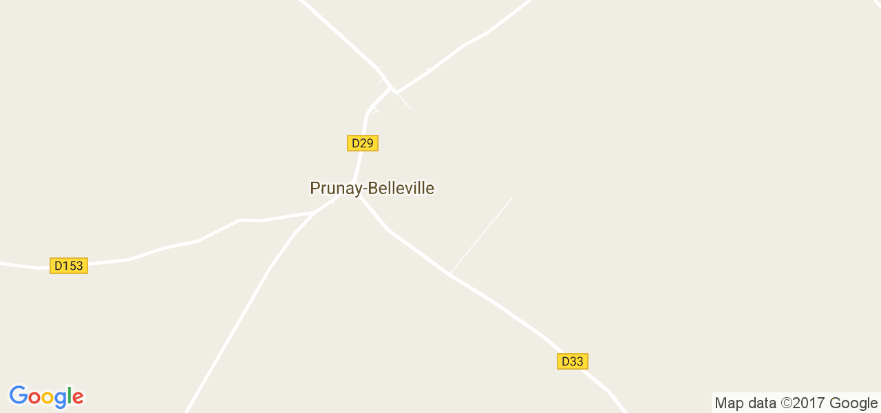 map de la ville de Prunay-Belleville