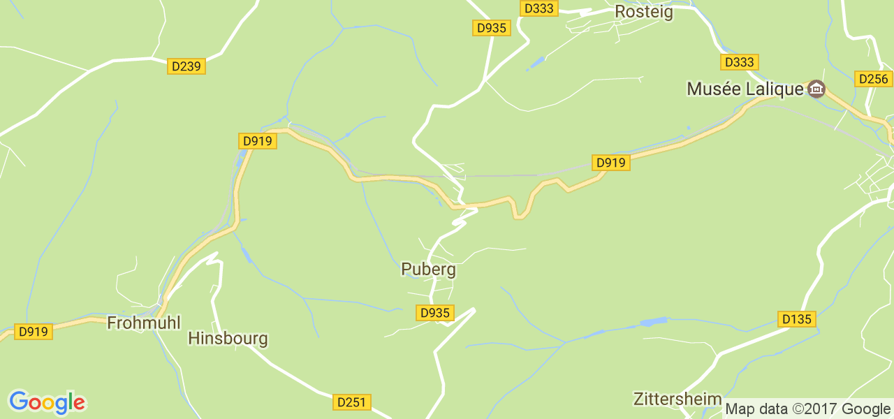 map de la ville de Puberg