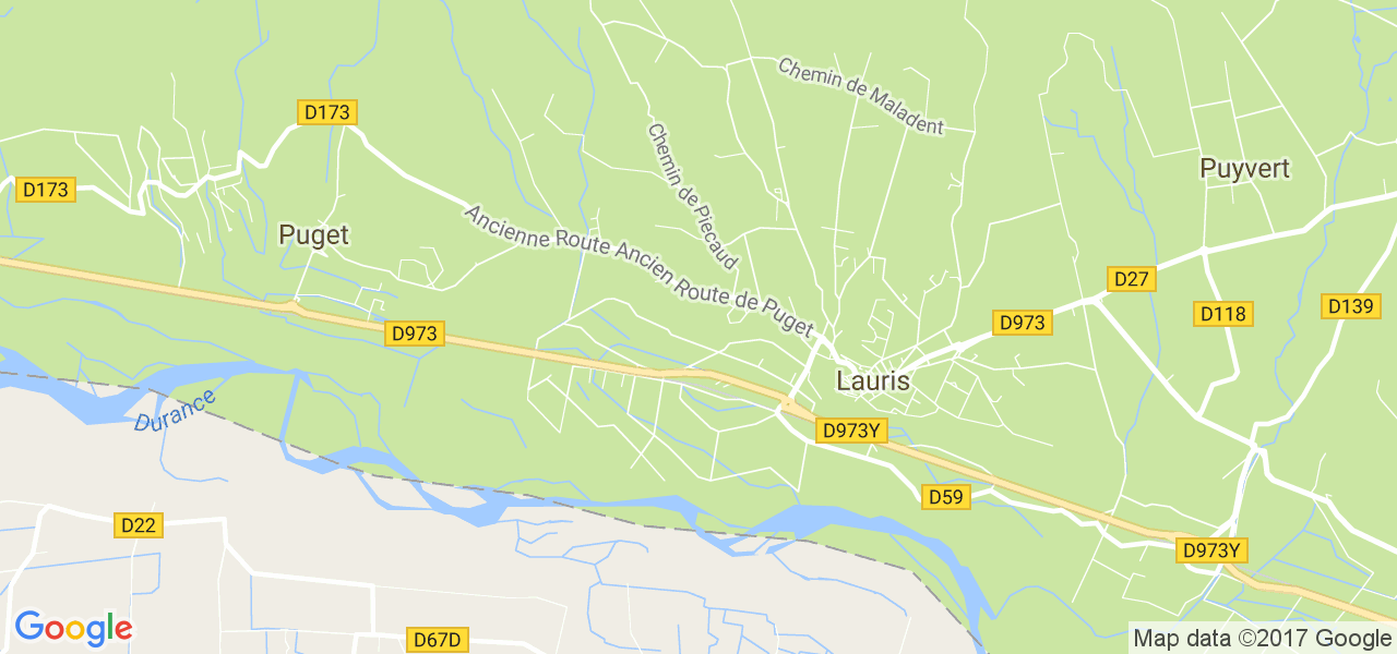 map de la ville de Puget