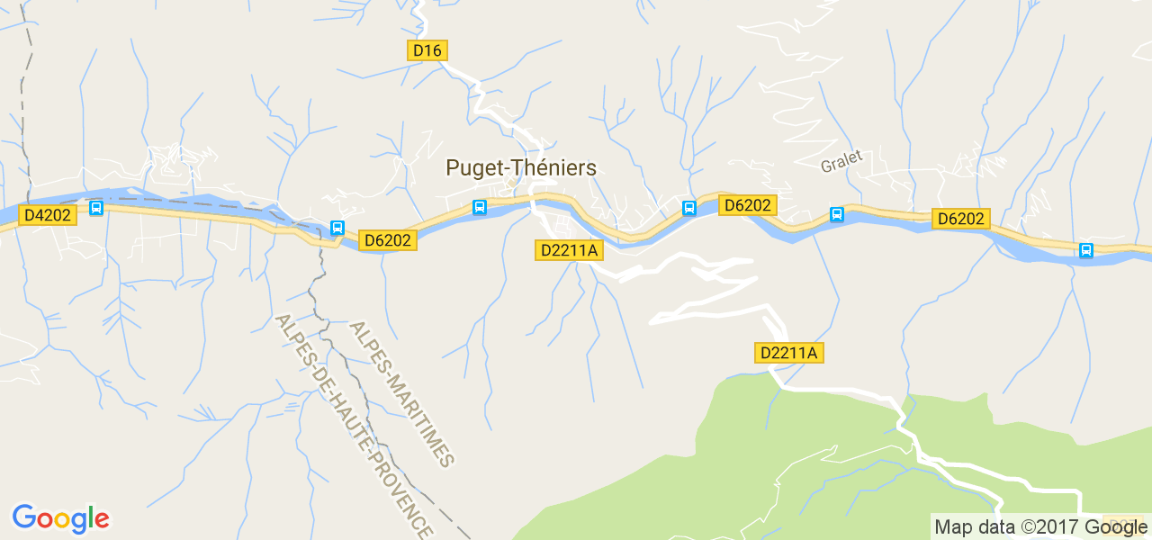 map de la ville de Puget-Théniers