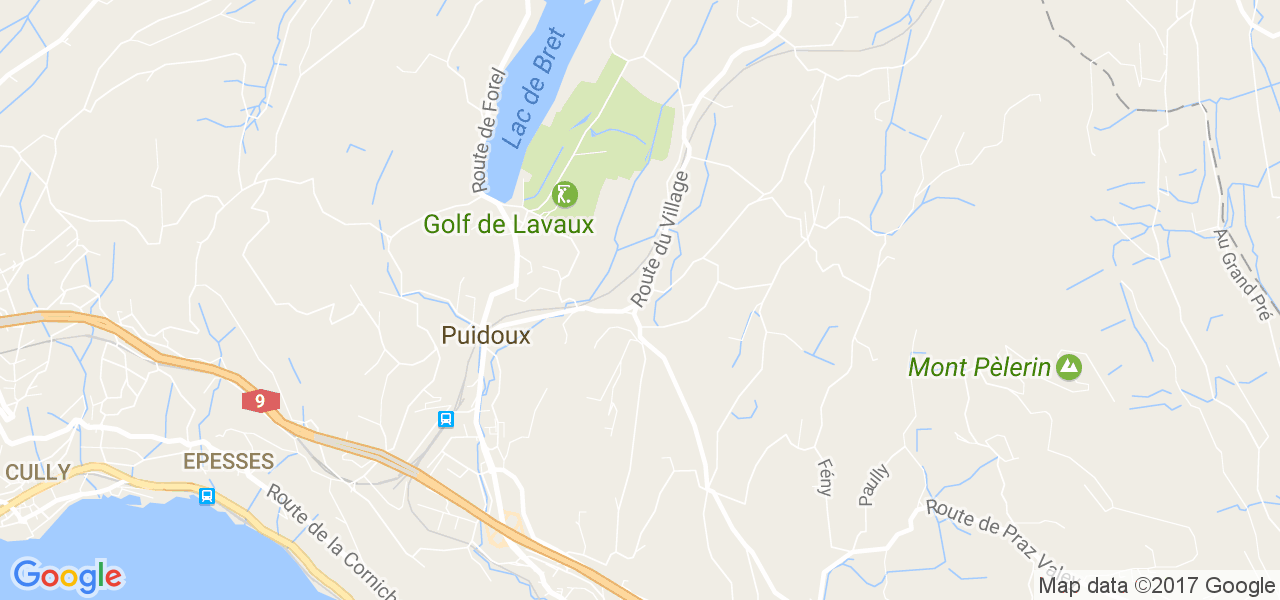 map de la ville de Puidoux