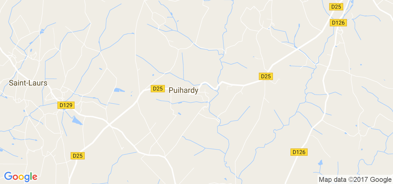 map de la ville de Puihardy