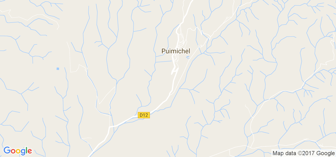 map de la ville de Puimichel