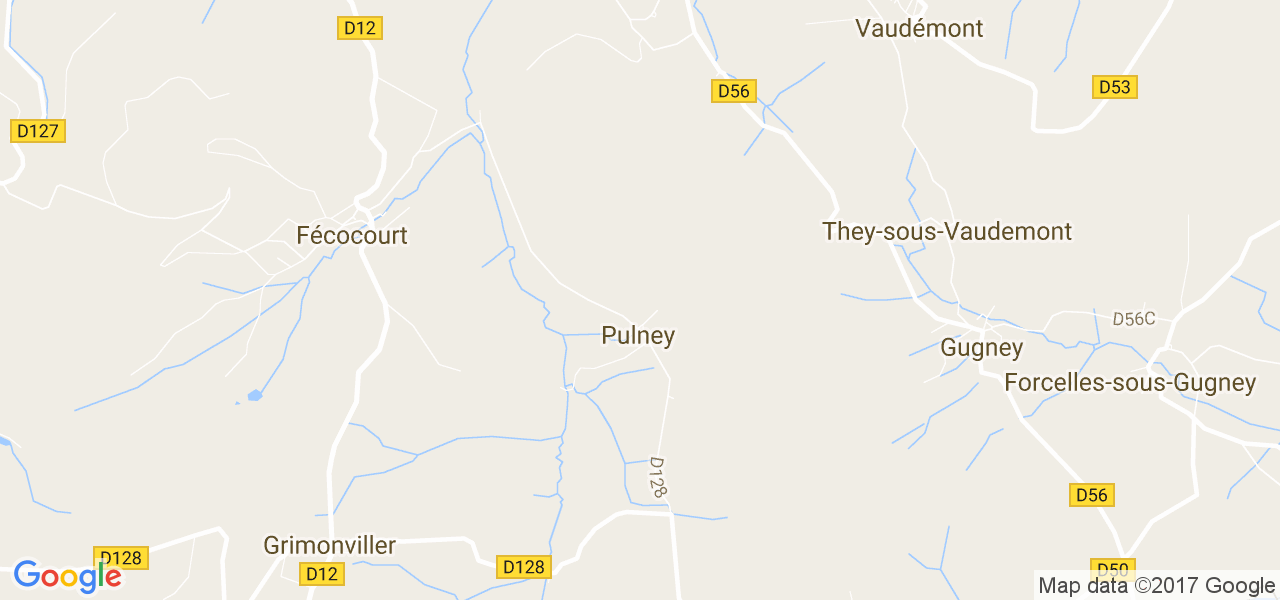 map de la ville de Pulney