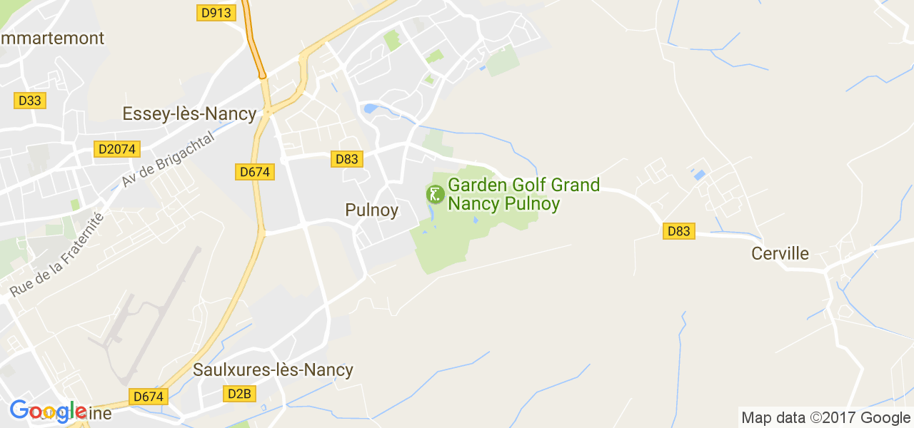 map de la ville de Pulnoy