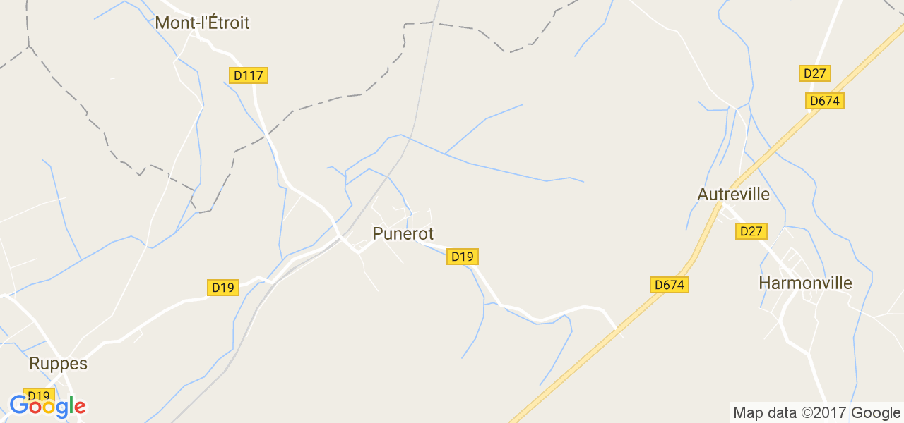 map de la ville de Punerot