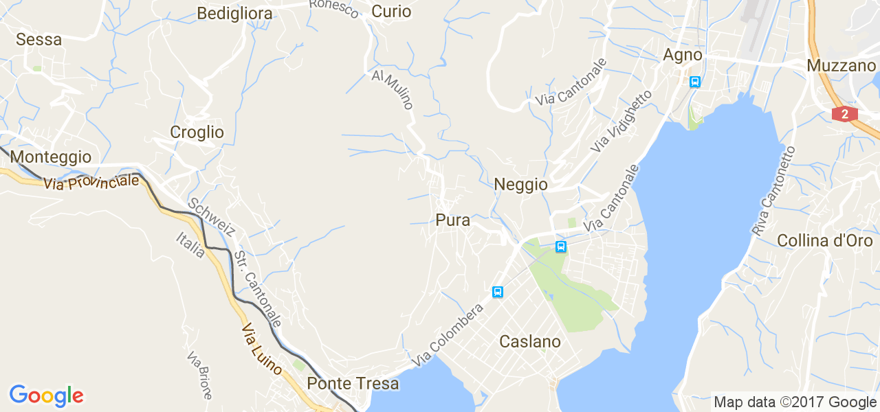 map de la ville de Pura