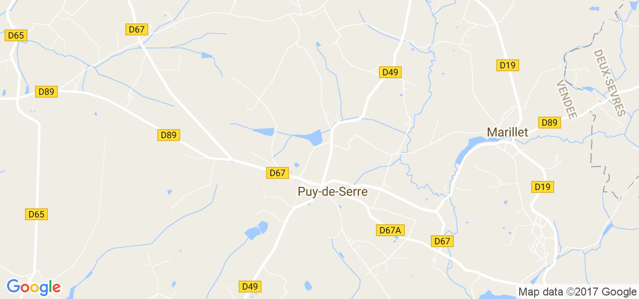 map de la ville de Puy-de-Serre