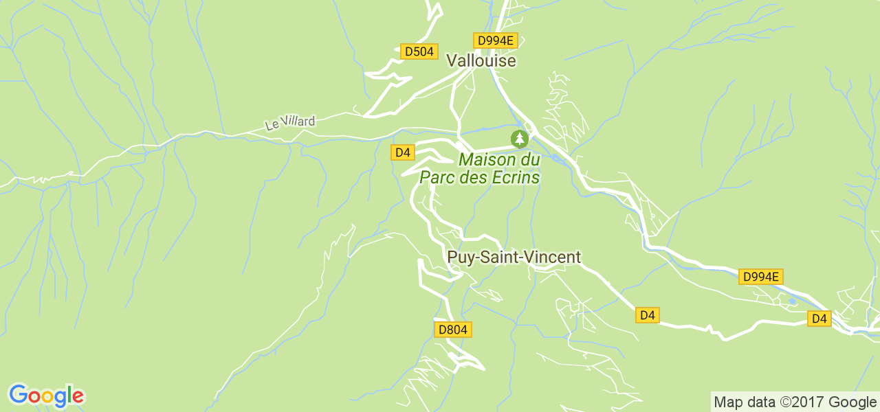 map de la ville de Puy-Saint-Vincent