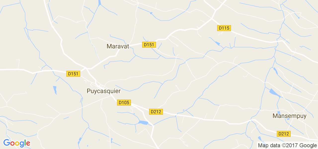 map de la ville de Puycasquier