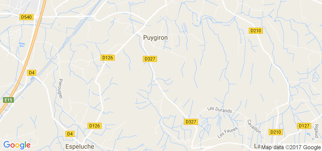 map de la ville de Puygiron