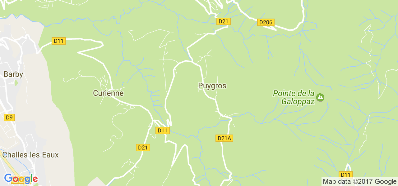 map de la ville de Puygros