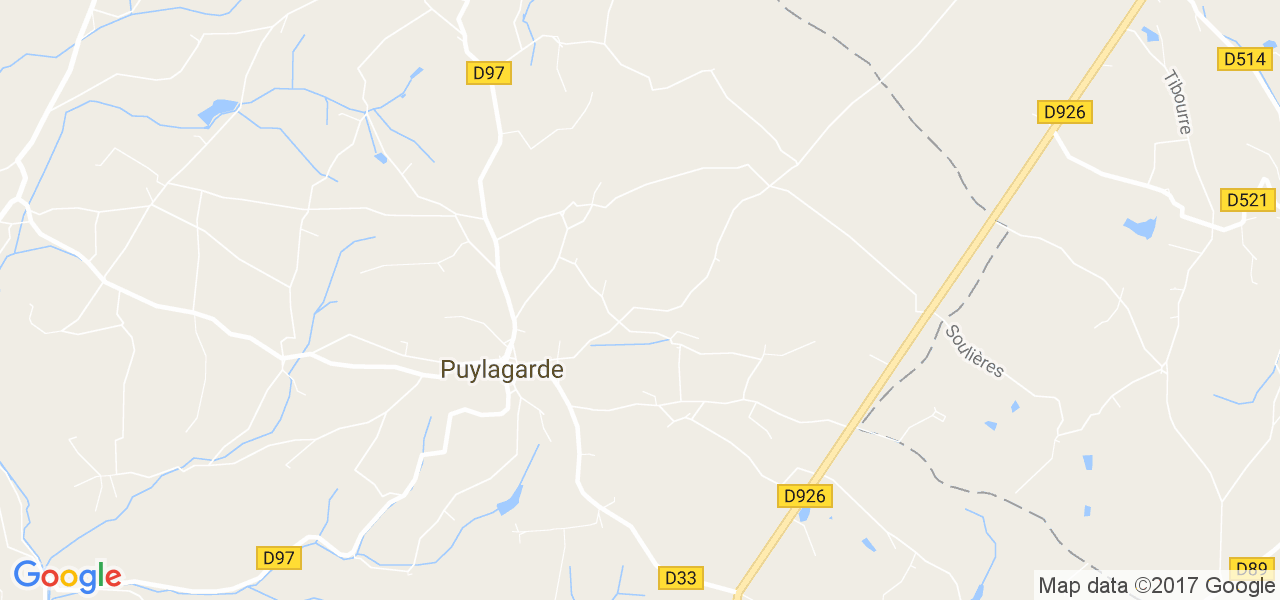 map de la ville de Puylagarde