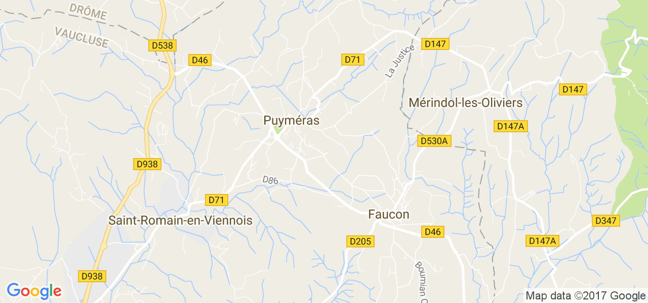 map de la ville de Puyméras