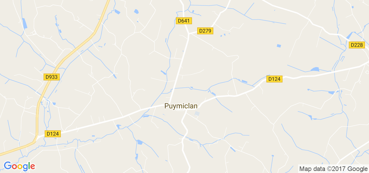 map de la ville de Puymiclan