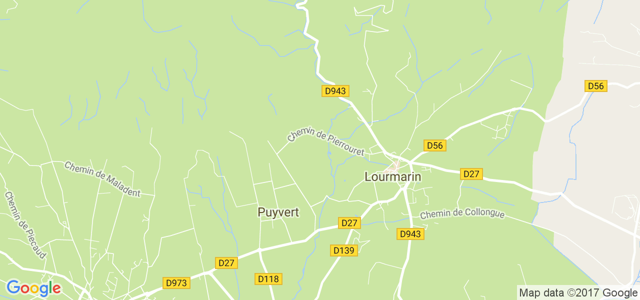 map de la ville de Puyvert
