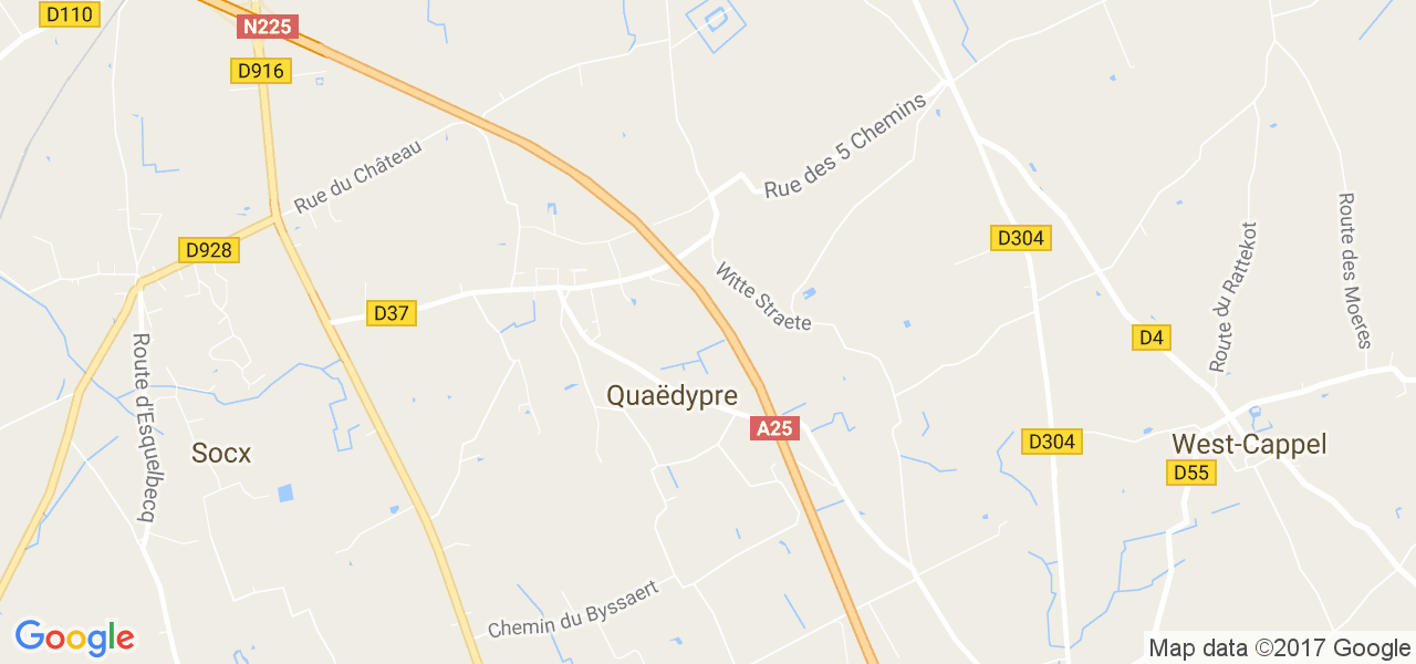 map de la ville de Quaëdypre