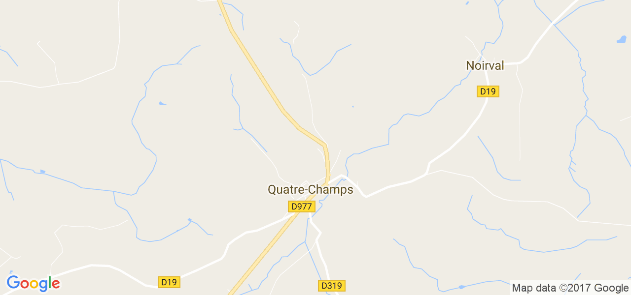 map de la ville de Quatre-Champs