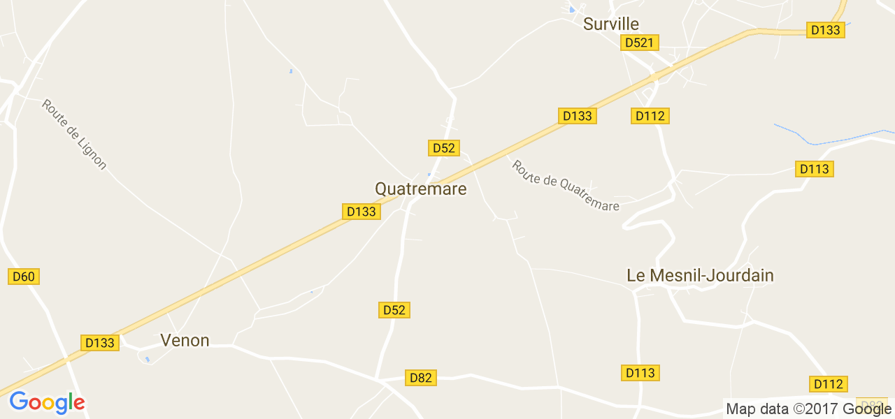 map de la ville de Quatremare