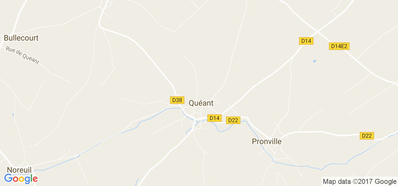 map de la ville de Quéant