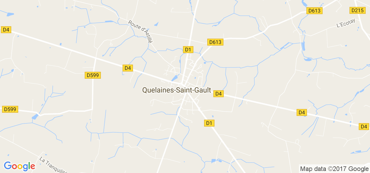 map de la ville de Quelaines-Saint-Gault