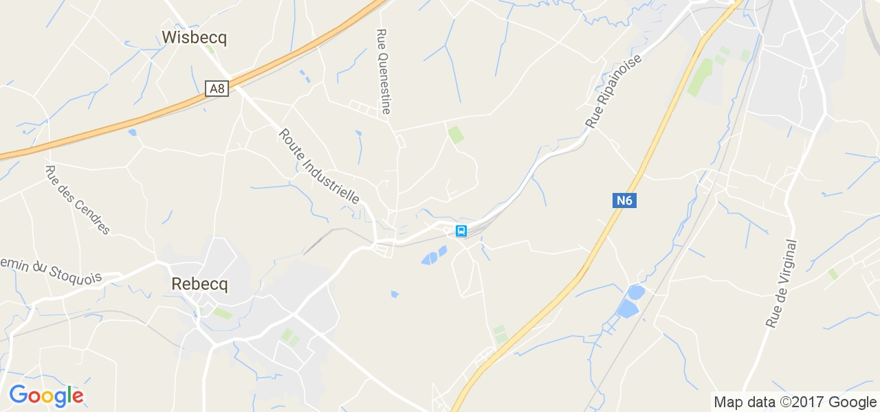 map de la ville de Quenast