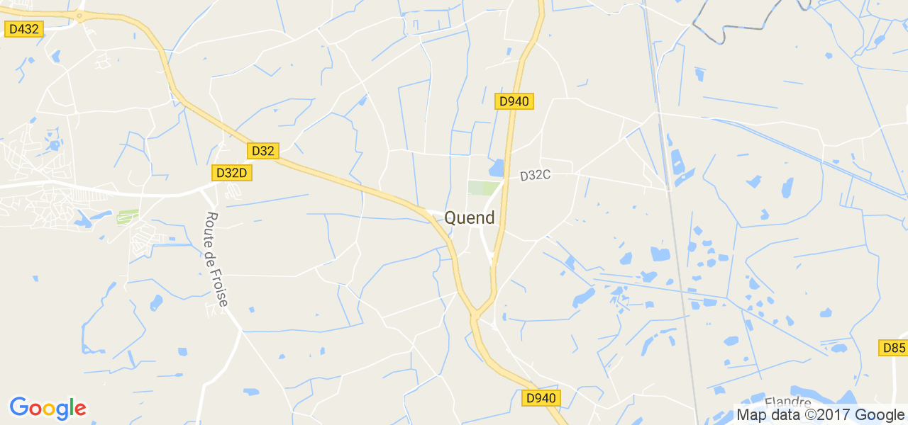 map de la ville de Quend