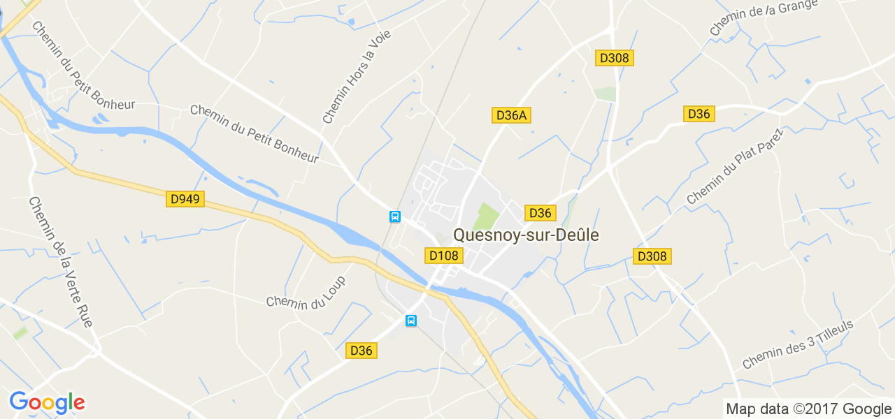 map de la ville de Quesnoy-sur-Deûle