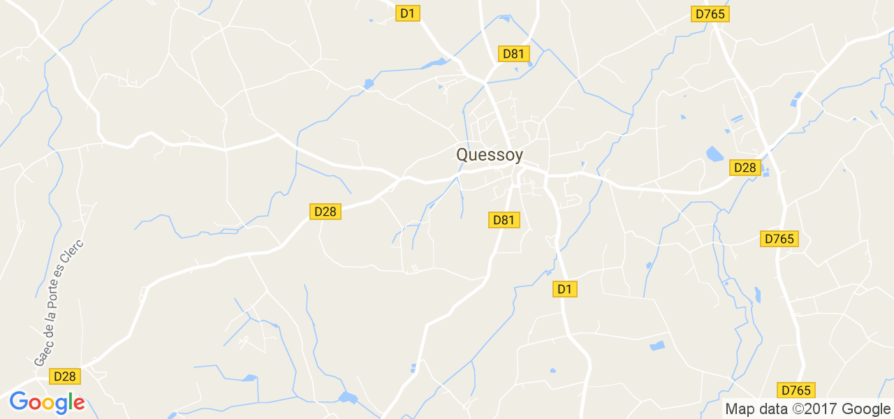 map de la ville de Quessoy