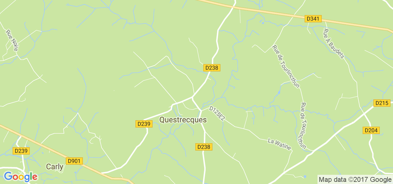 map de la ville de Questrecques