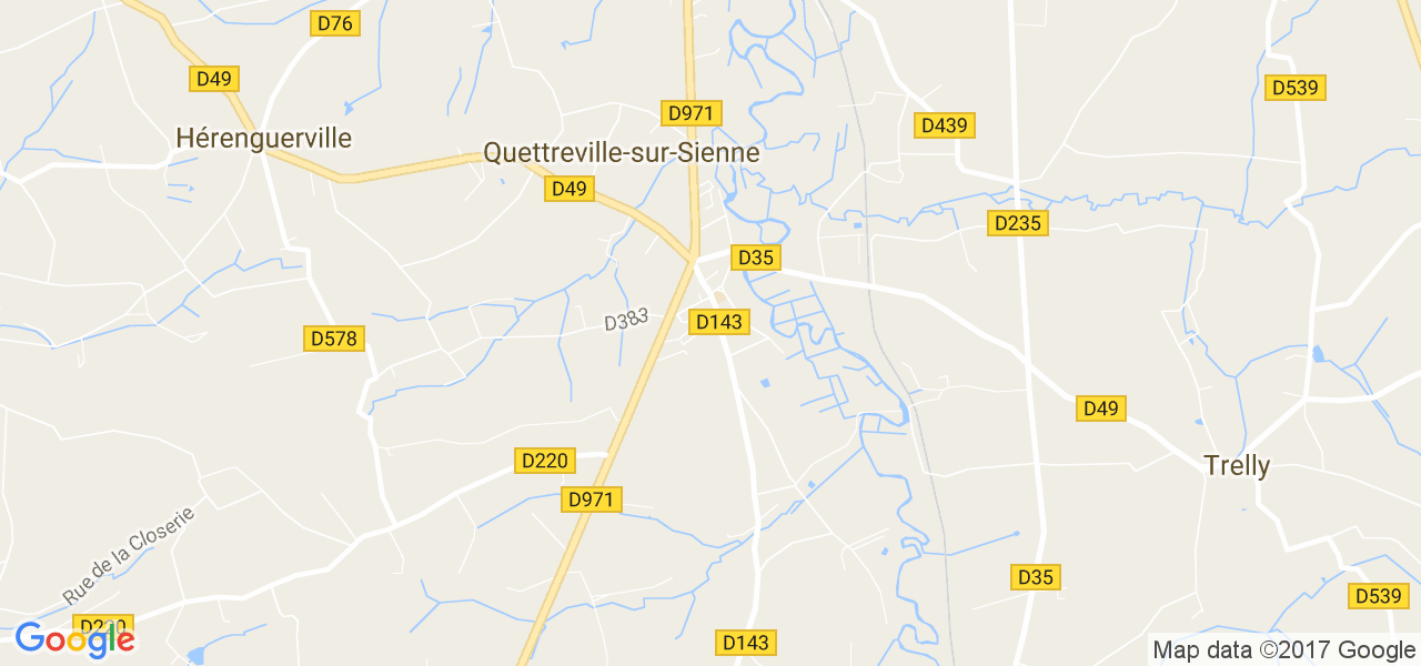 map de la ville de Quettreville-sur-Sienne